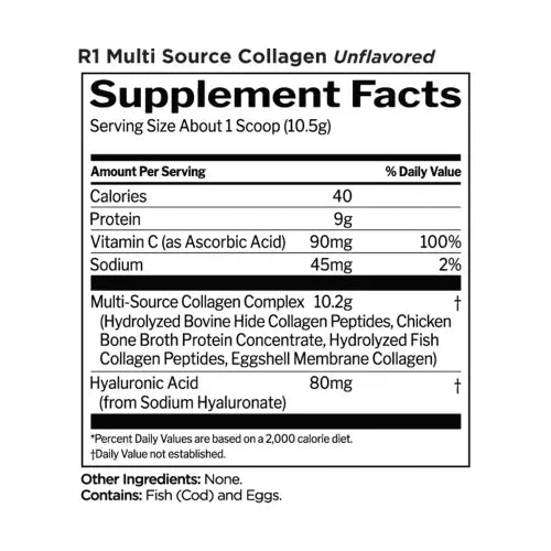 Rule One Multi-Soucre Collagen 25s Unflavoured 306g