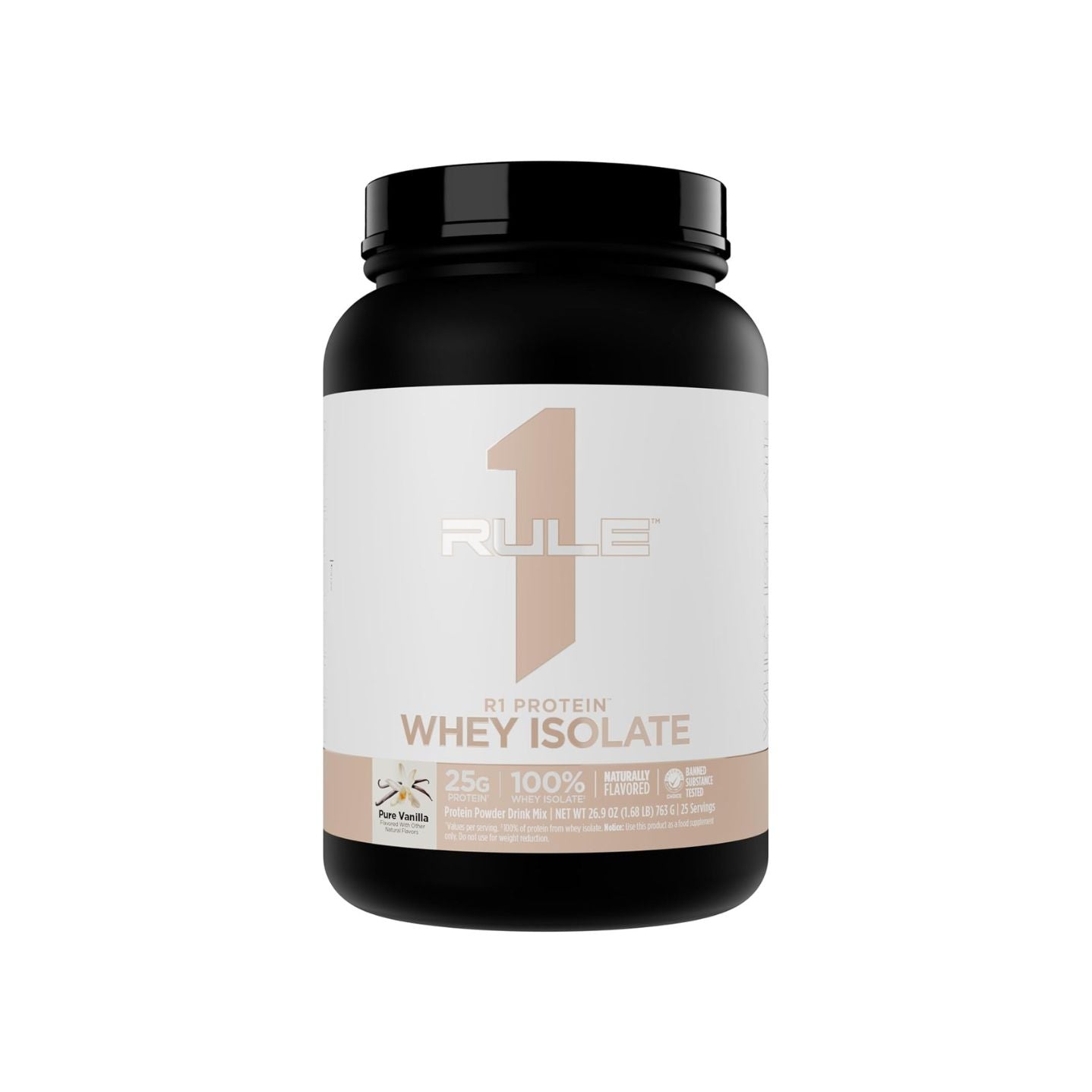 Rule One Protein Natural 25 Serves Pure Vanilla 1.68lb