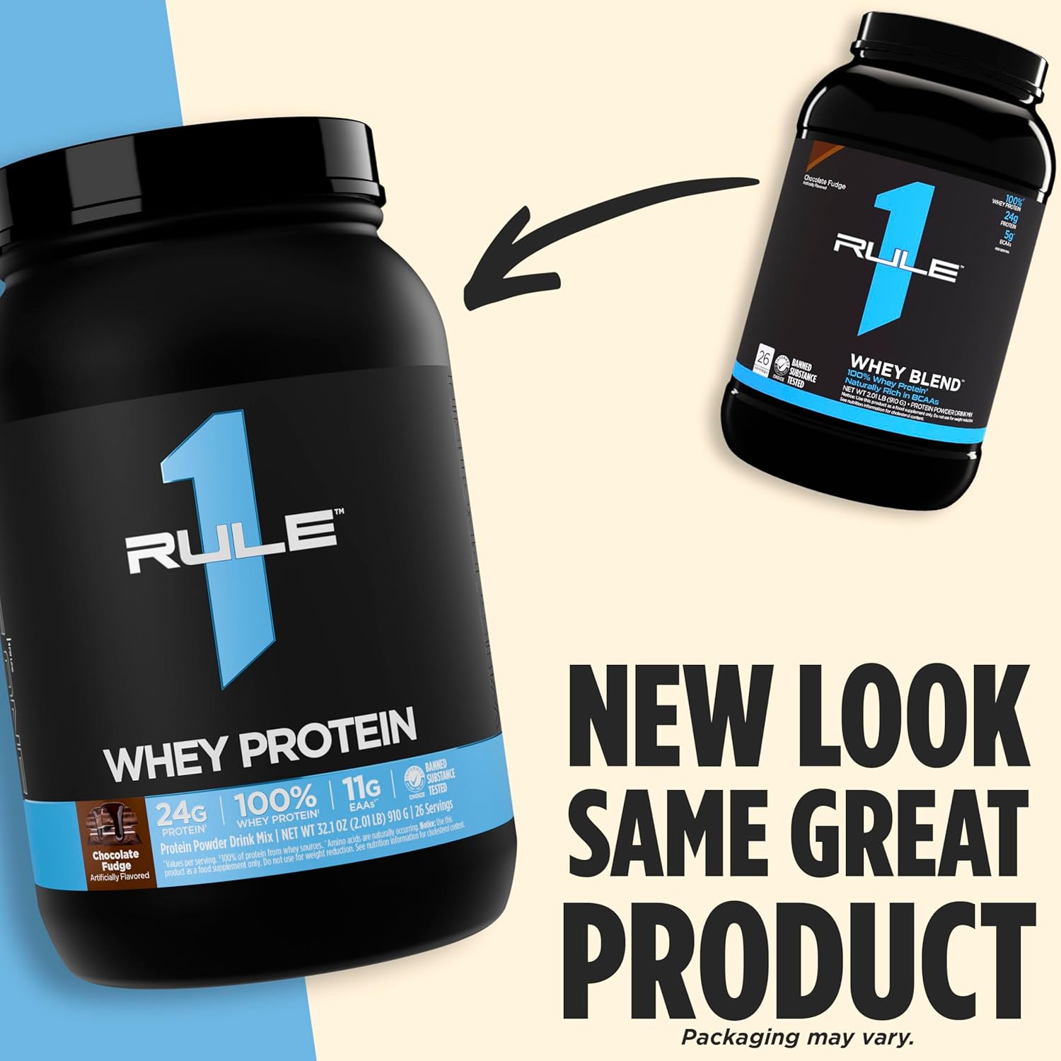 Rule One Whey Protein 14 Serves Vanilla Ice Cream S 1.02lb