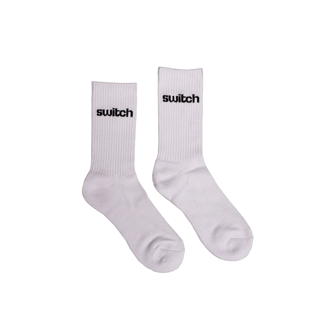 Switch Nutrition - Signature Crew Sock - White Xl