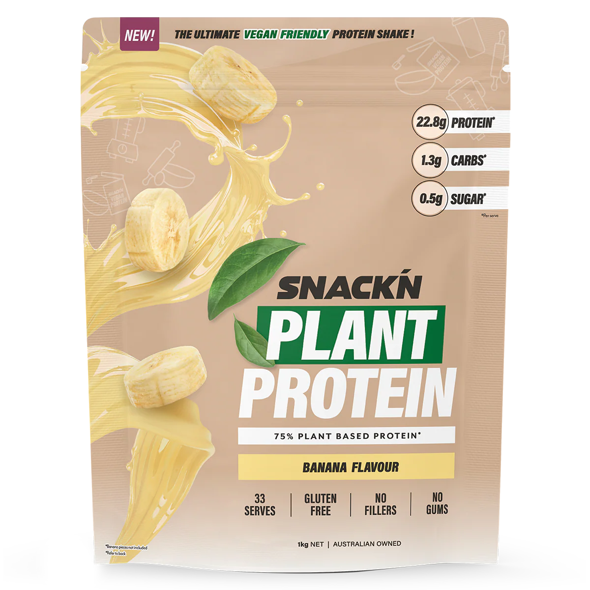 Snackn Plant Protein Banana 1kg