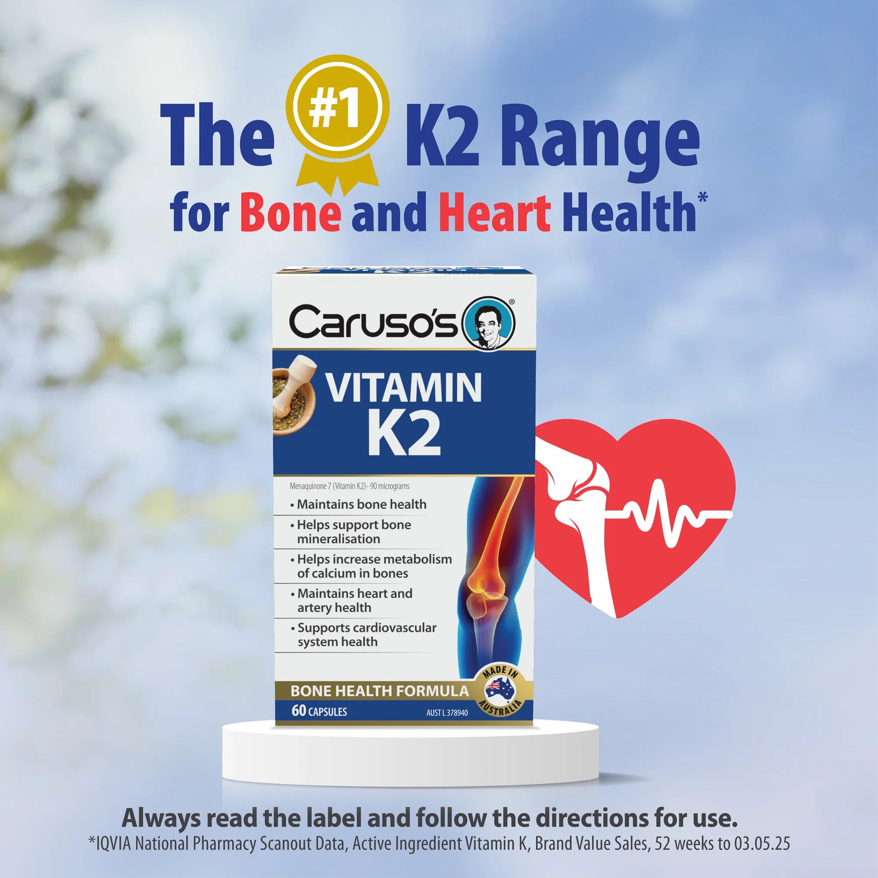 Carusos Vitamin K2 60 Caps