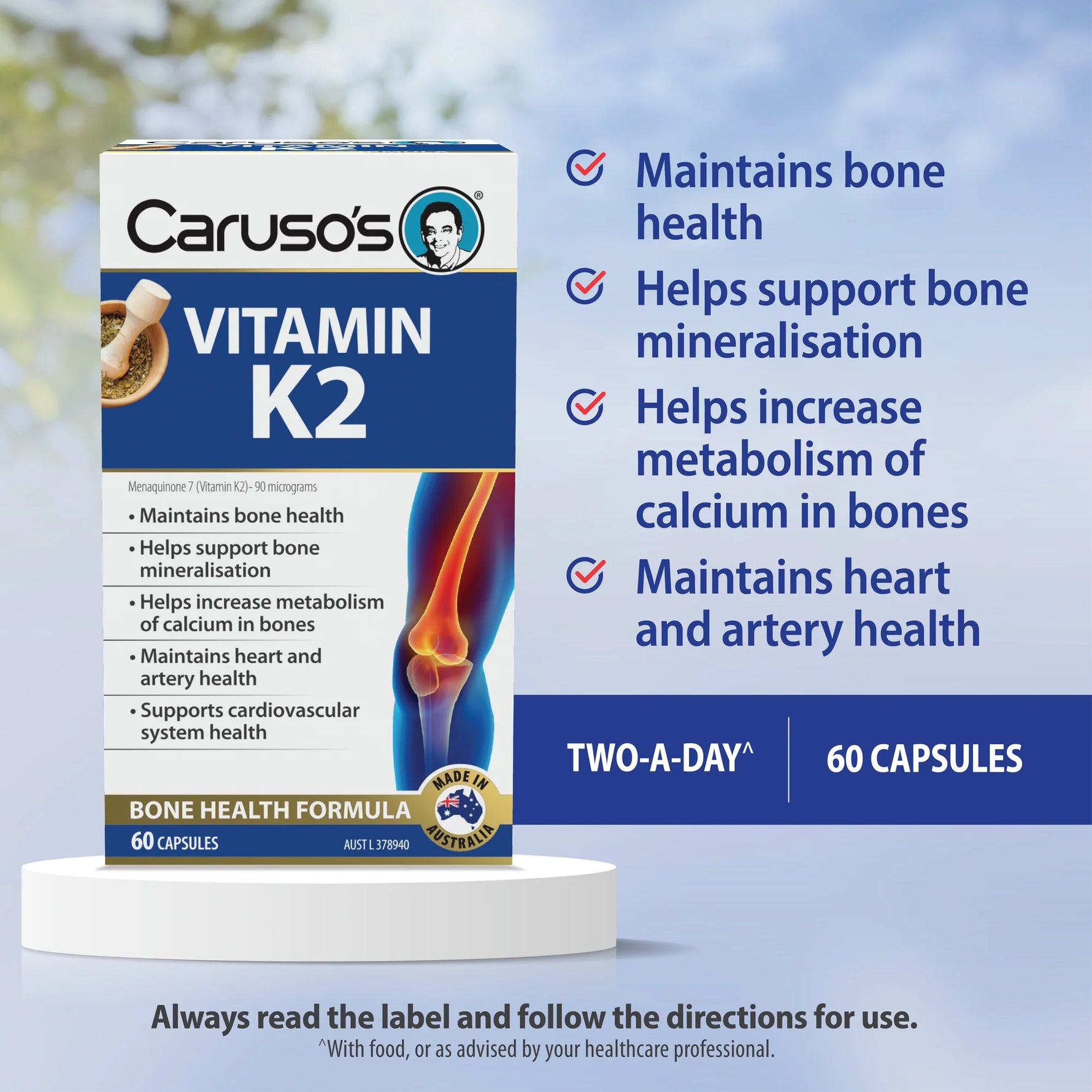 Carusos Vitamin K2 60 Caps