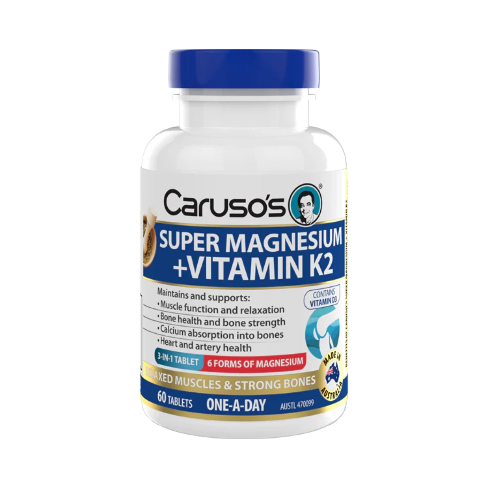 Carusos Super Magnesium + Ashwagandha 42 Tabs