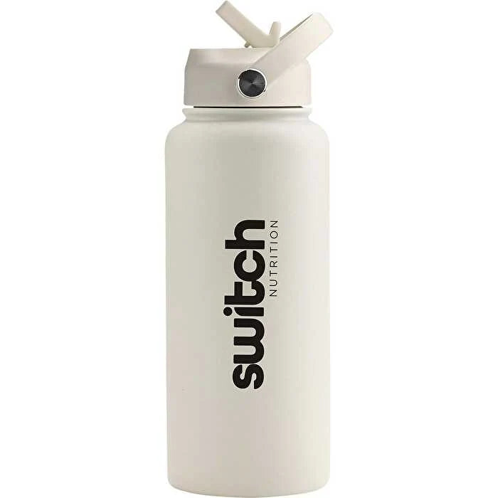 Switch Nutrition - Double Walled Stainless Water Bottle - Beige 1000 Mg