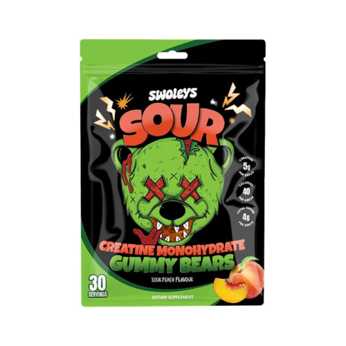 Swoleys Sour Creatine Gummy Bears Creatine Gummy 30 Serves