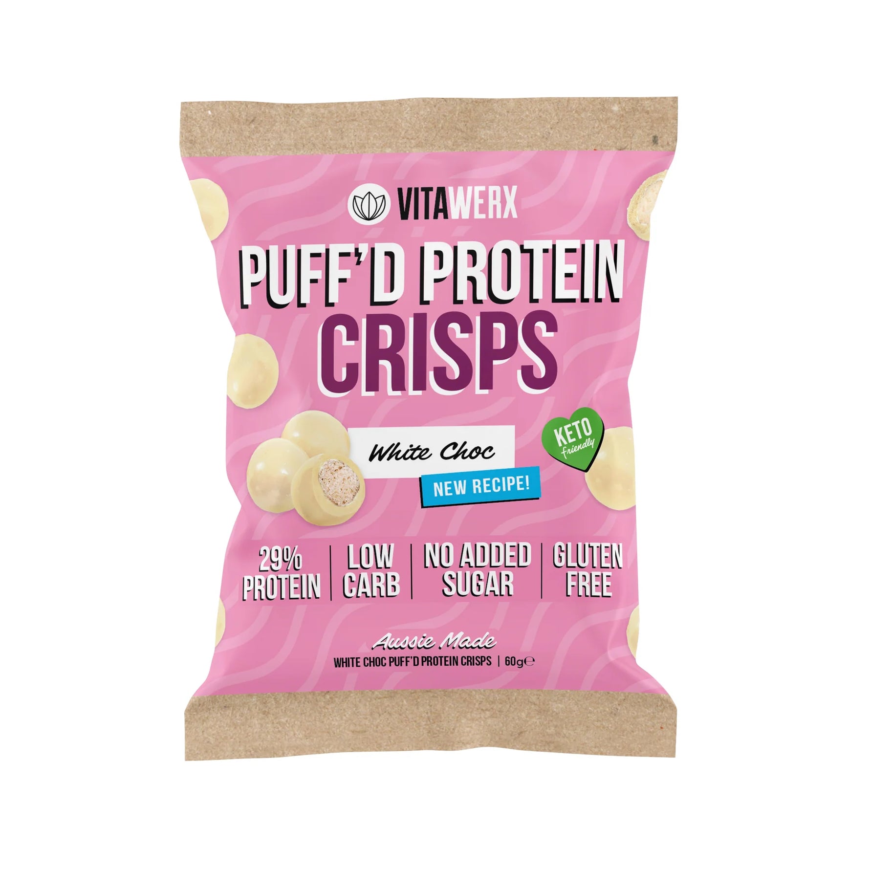 Vitawerx Puff'd Protein Crisps Protein Puff 60g x10