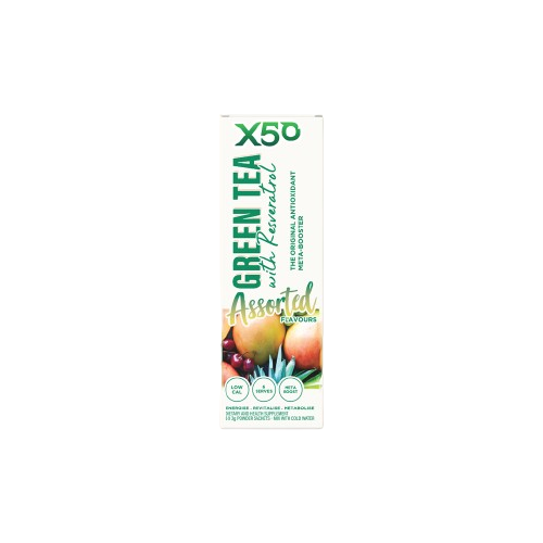 X50 Green Tea Assorted 6 Flavour 6 Sachets