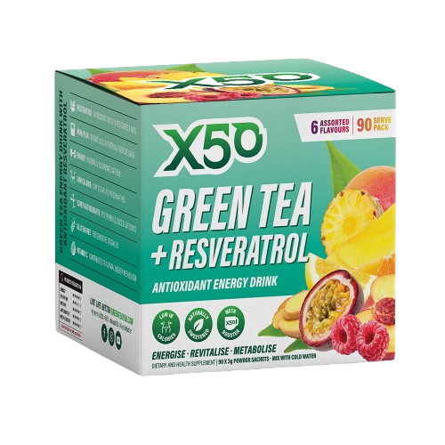 X50 Green Tea Assorted 6 Flavour 90 Sachets