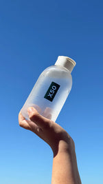 x50 Water Bottle Clear White Lid 600ml