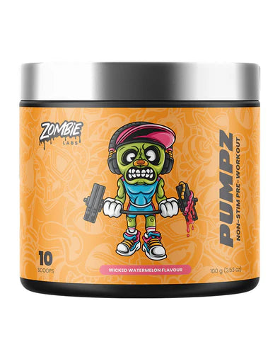 Zombie Pumpz - Non-Stimulant Pre-Workout Wicked Watermelon 100g