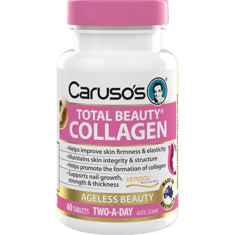 Carusos Total Beauty Collagen 60 Tabs