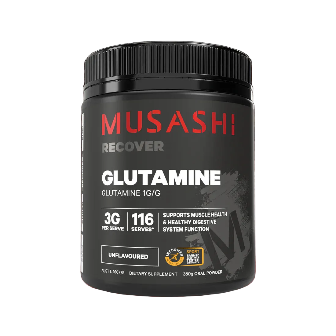 Musashi Glutamine Unflavoured 350g